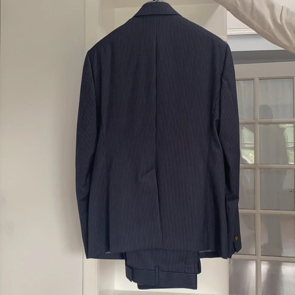 Vivienne Westwood Navy Pinstripe Suit Jacket